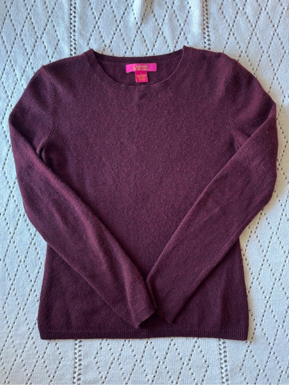 Catherine Malandrino 100% Cashmere Knit Sweater